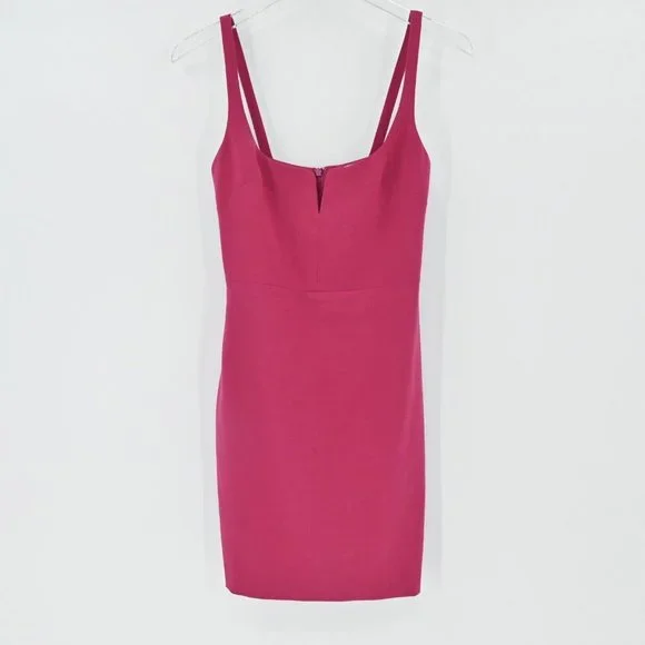 LIKELY Womens Constance Mini Dress Fuchsia Pink Bodycon Cocktail Party Size 2 - Picture 2 of 9